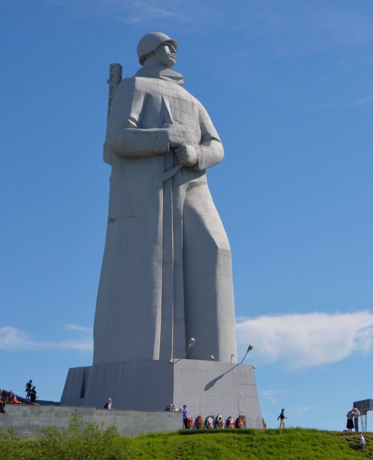 The statue of Alyosha in Murmansk, Russia
