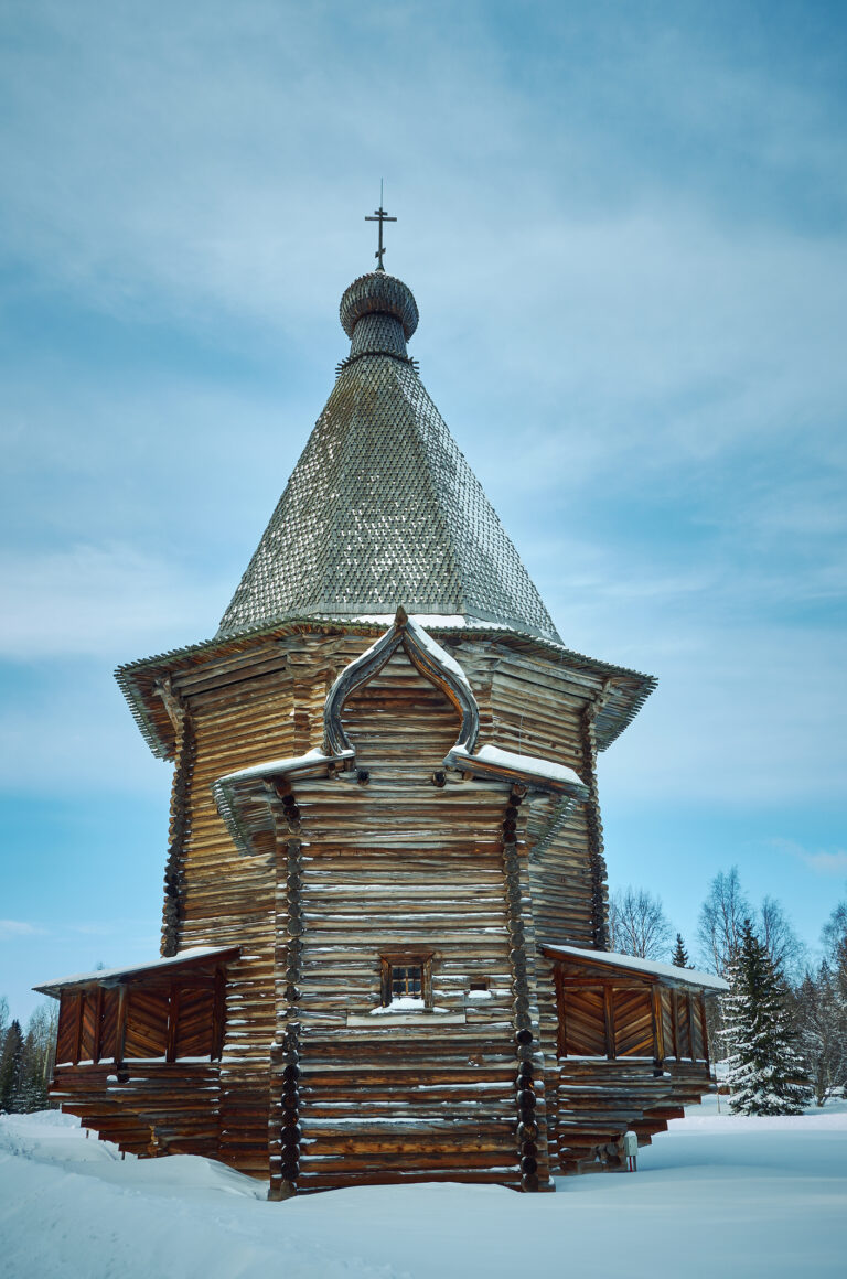 Russian Traditional wooden church