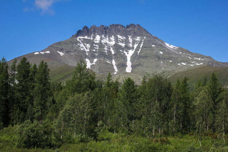 Manaraga peak in Nether-Polar Ural, Russia