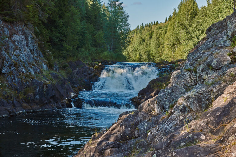 Plain waterfall Kivach